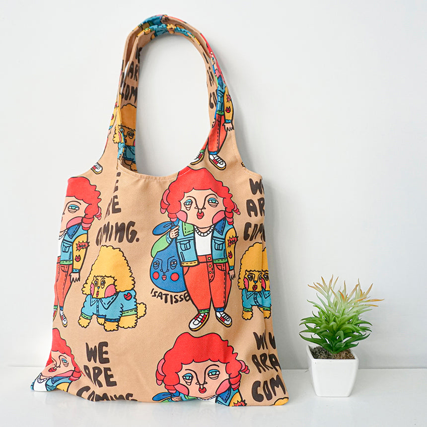 Isatisse 眼袋女孩 Tote bag