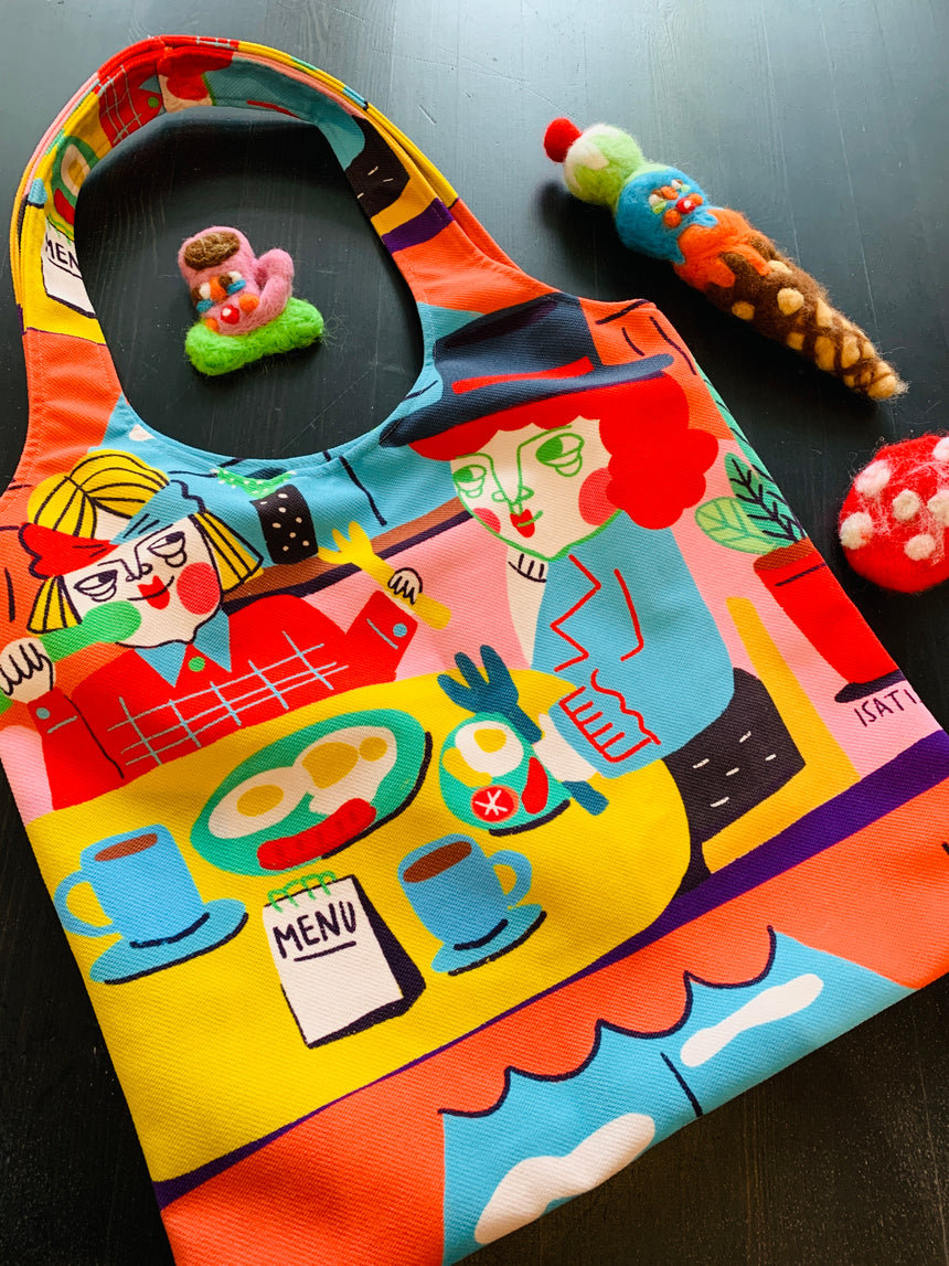 Isatisse 眼袋女孩 Tote bag