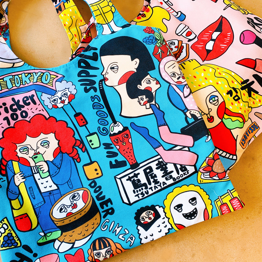 Isatisse 眼袋女孩 Tote bag