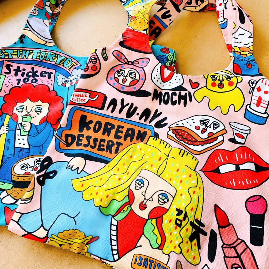 Isatisse 眼袋女孩 Tote bag