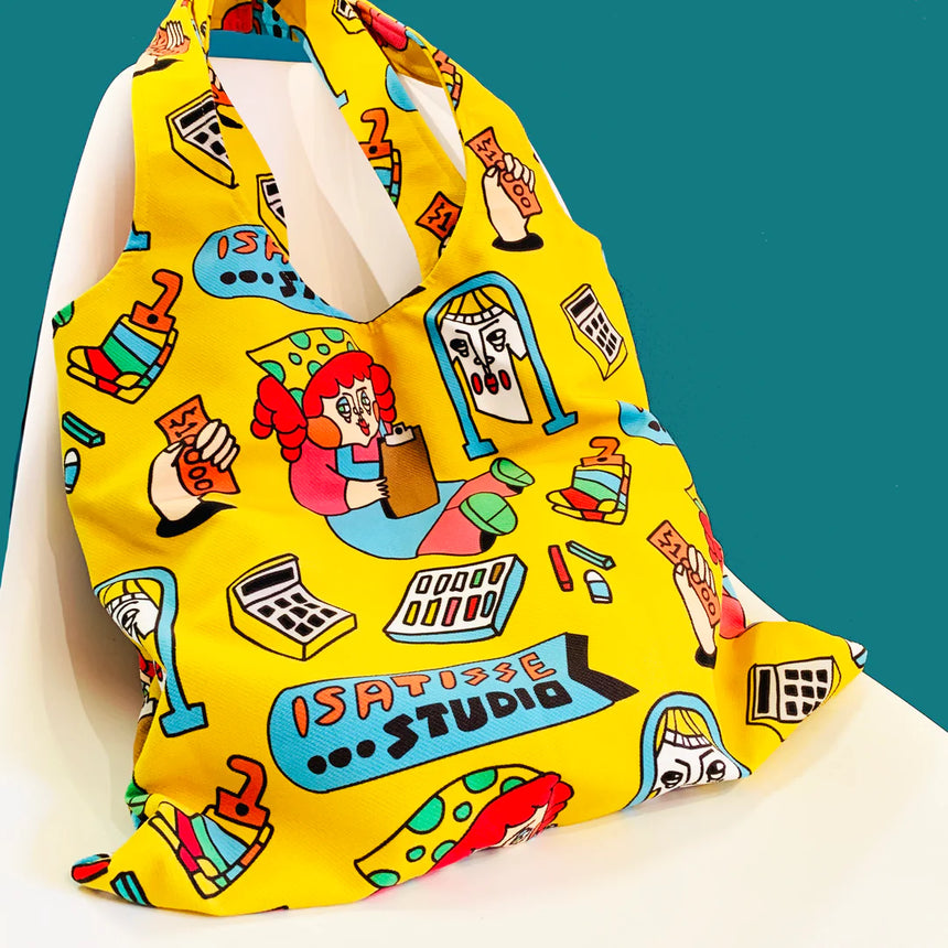 Isatisse 眼袋女孩 Tote bag